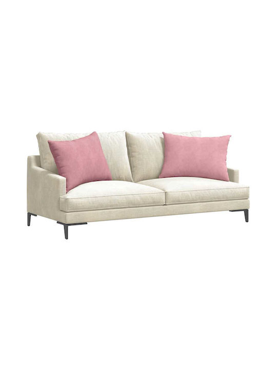 vidaXL Perna De Canapea Din Catifea Roz 50x70cm