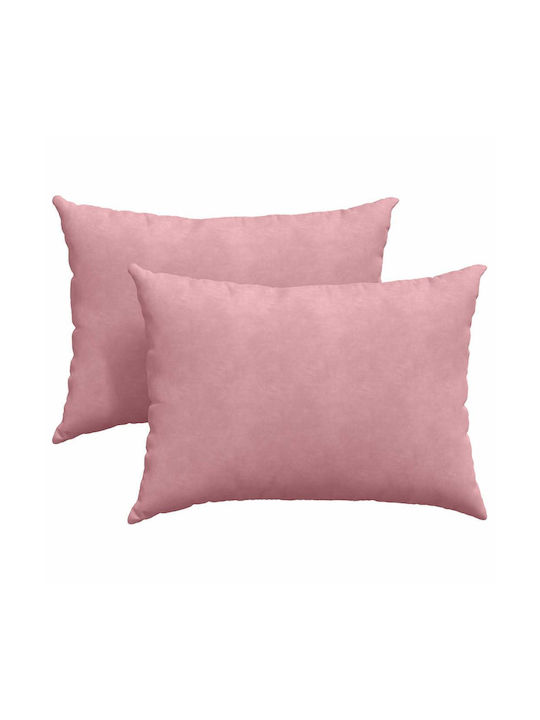vidaXL Perna De Canapea Din Catifea Roz 50x70cm