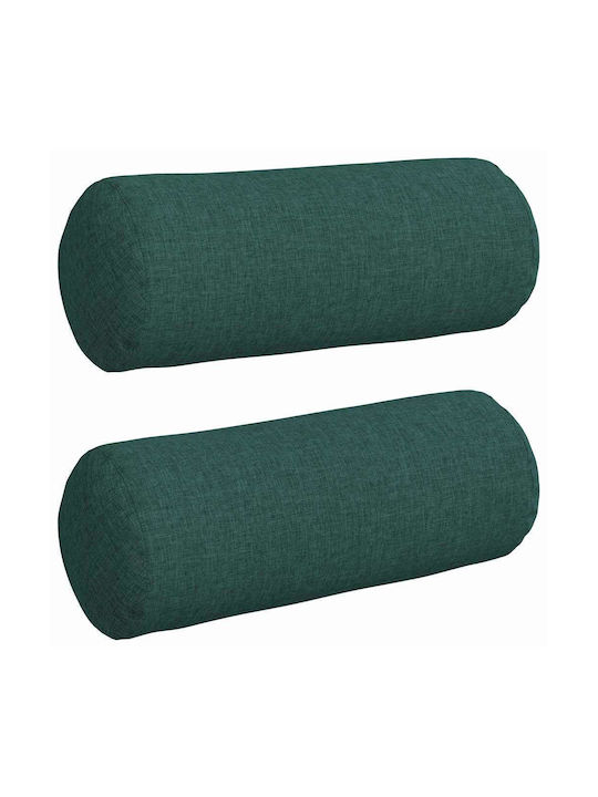 vidaXL Sofa-Kissen Dark Green 2Stück 40x15cm.