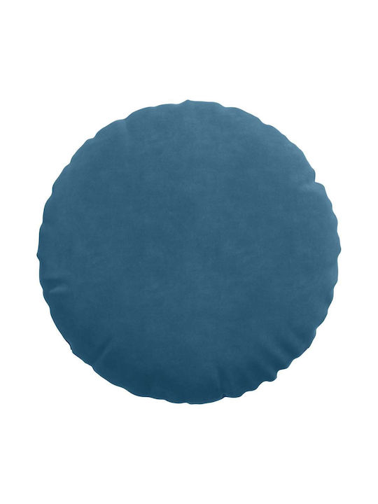vidaXL Възглавница За Диван От Кадифе Син 40x40см