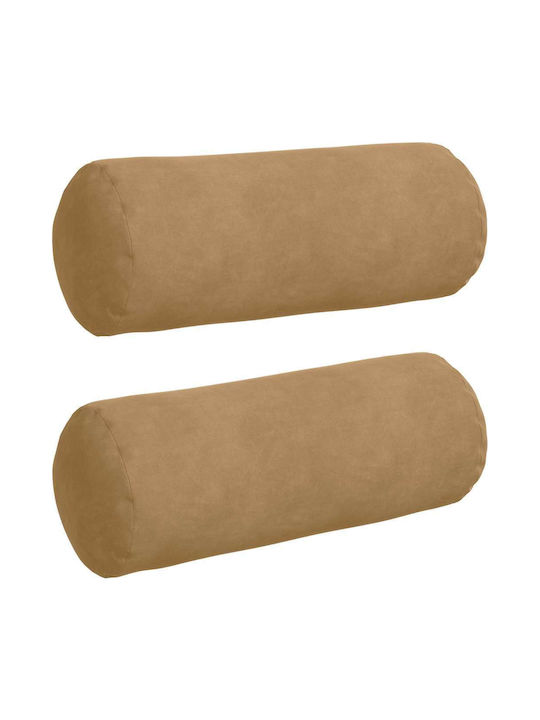 vidaXL Sofa-Kissen aus Braun Samt 40x15cm