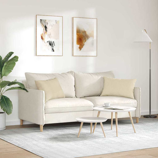 vidaXL Zierkissen Crem 2 Stück 40x60cm