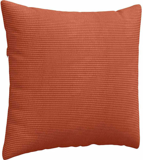 vidaXL Velvet Sofa Cushion Red Orange 50x50cm