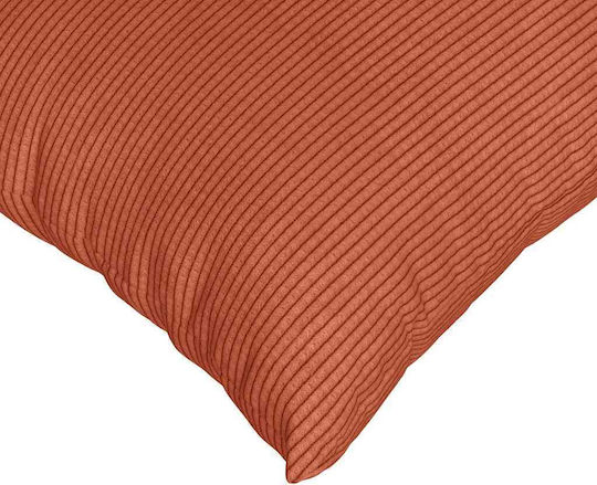 vidaXL Velvet Sofa Cushion Red Orange 50x50cm