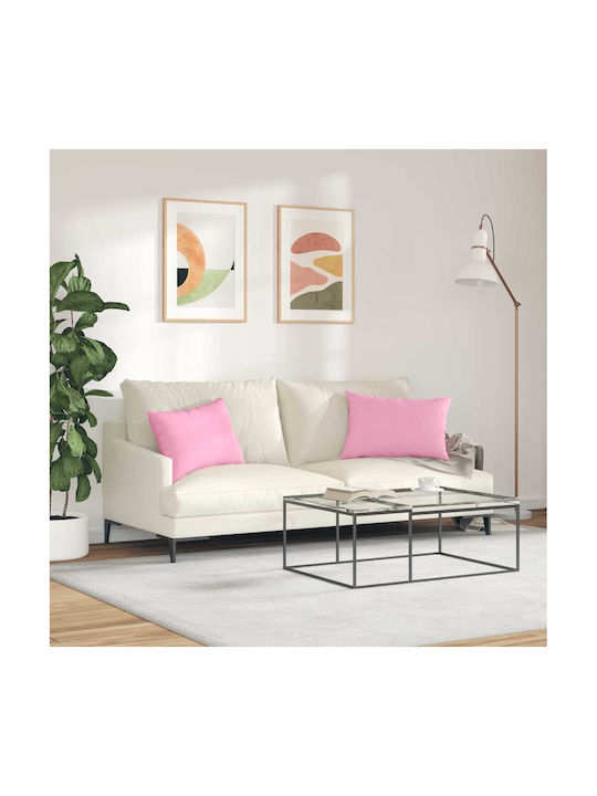 vidaXL Възглавница за диван Розова 40x60см
