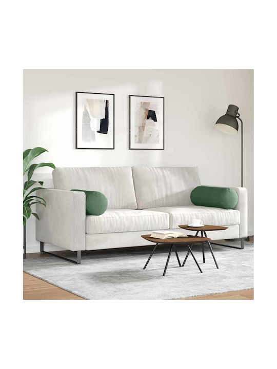 vidaXL Sofa Cushion from Velvet Dark Green 2pcs 70x25cm.