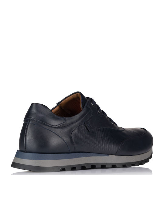 Men's Leather Casual Shoes Blue