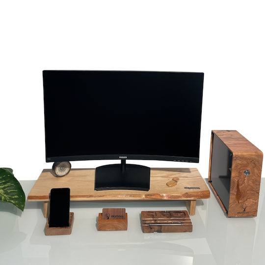 Skymnos Desktop Stand Monitor up to 27" Brown (MS440)