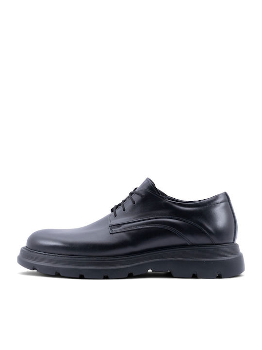 Leather Men's Casual Black Shoes