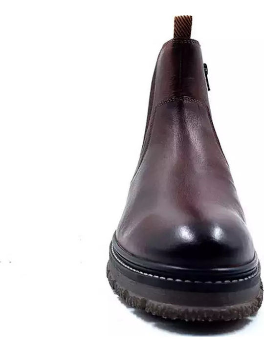 Leather Brown Men's Boots Anatomical