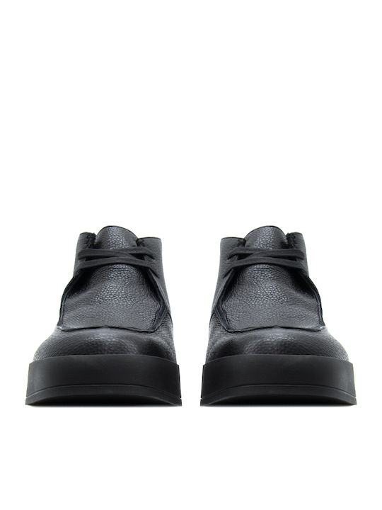 Leder Schwarz Herrenstiefel