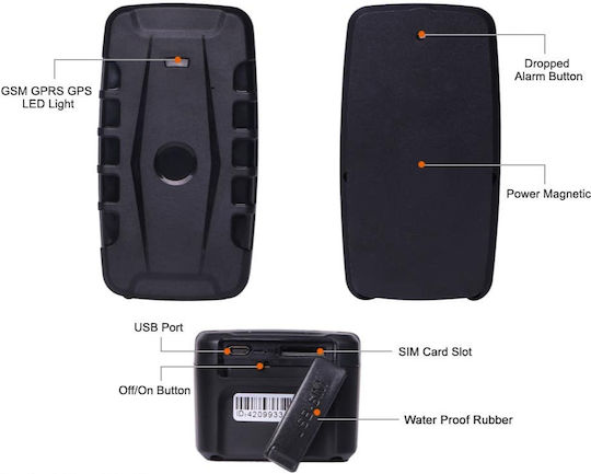 Mini GPS-Tracker GPRS / GSM für Autos / Motorräder / Lastkraftwagen Wasserdicht