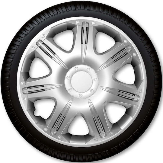 Argo Car Hubcap Set Opus 14" 4pcs Silver