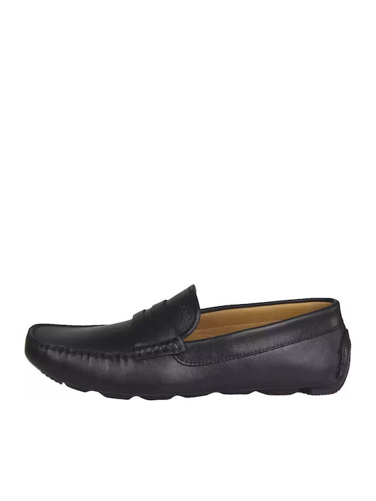 Men's Leather Loafers Black