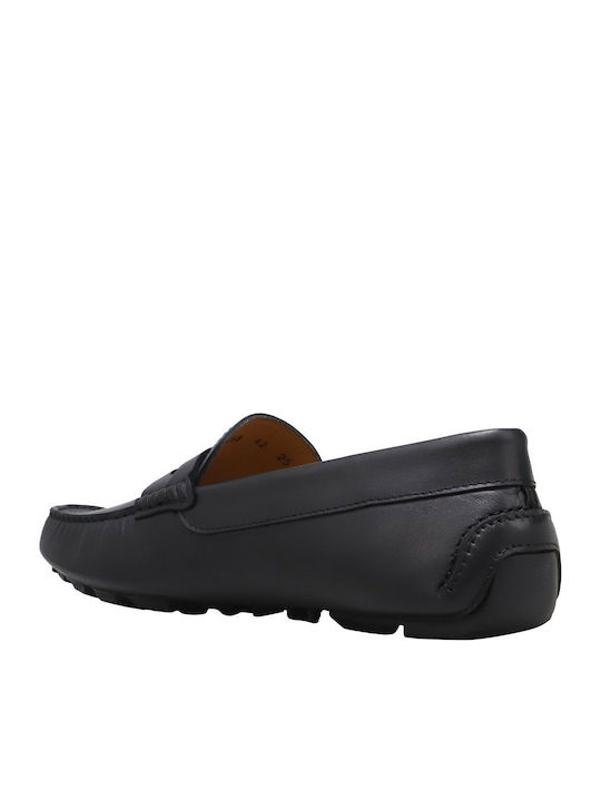 Men's Leather Loafers Black