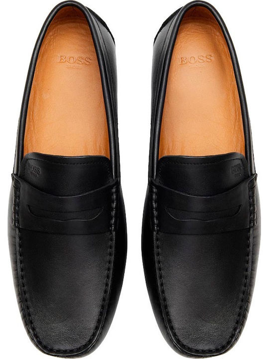 Men's Leather Loafers Black