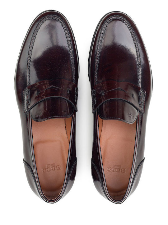 Δερμάτινα Ανδρικά Loafers σε Μπορντό Χρώμα