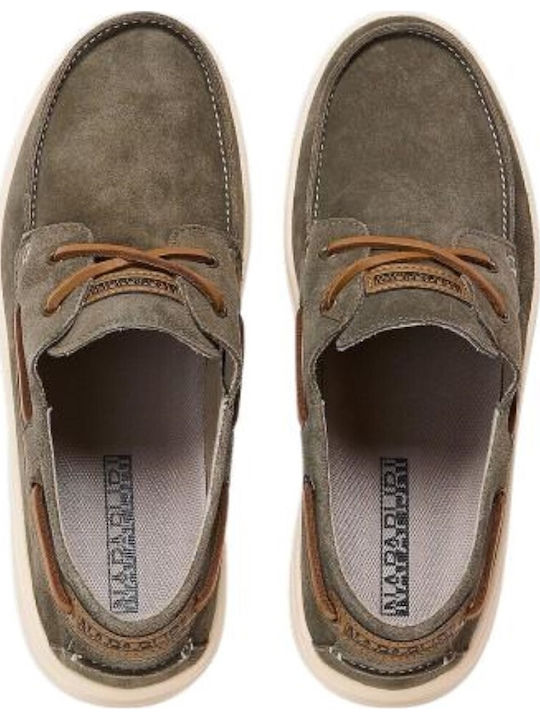Men's Leather Moccasins Green