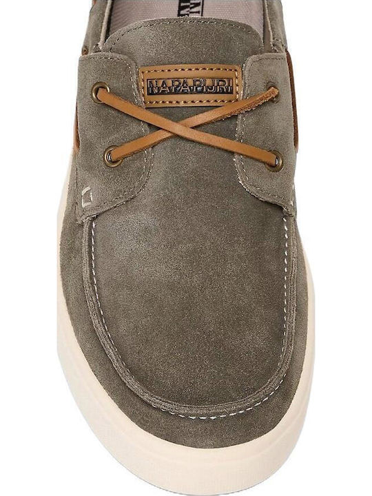 Men's Leather Moccasins Green