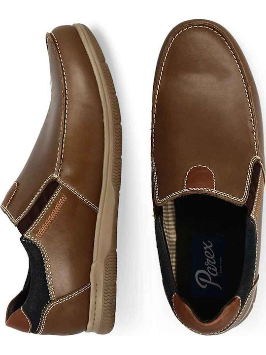 Leder Herren Mokassins in Braun Farbe
