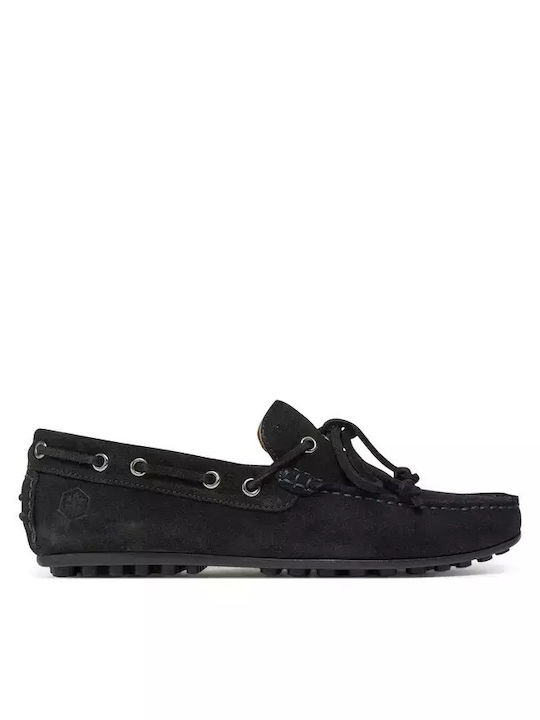 Drive Suede Ανδρικά Boat Shoes σε Μπλε Χρώμα