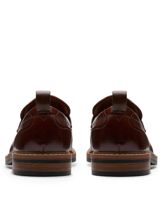 Step Men's Leather Loafers Tabac Brown