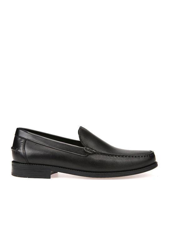 New Damon A Men's Leather Loafers Black