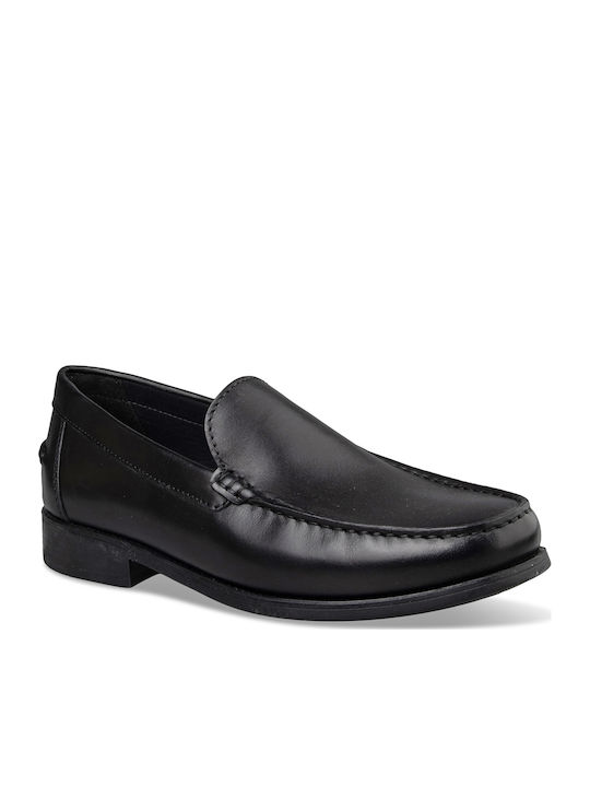 New Damon A Men's Leather Loafers Black