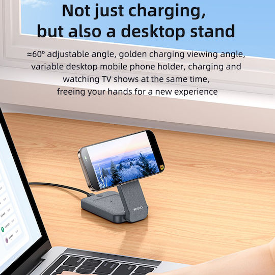 Yesido Magsafe Ladegerät 15W Gray (DS26)
