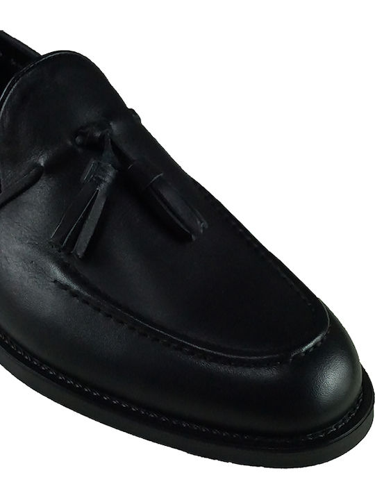 Men's Leather Loafers Black
