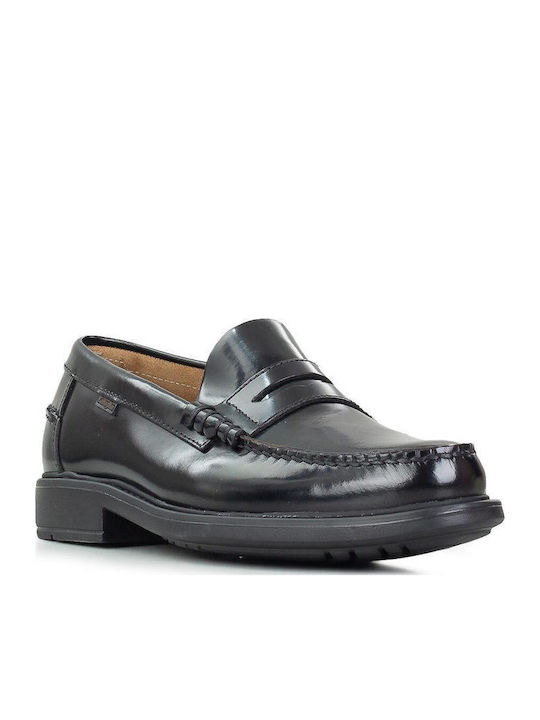 Δερμάτινα Ανδρικά Loafers σε Μαύρο Χρώμα