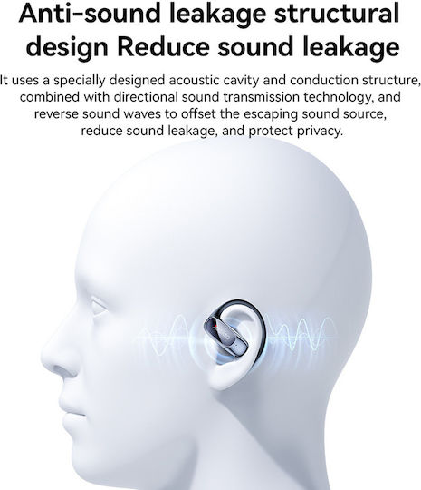 Yesido YSP24 Open Ear Bluetooth Handsfree Ακουστικά με Θήκη Φόρτισης Μαύρα