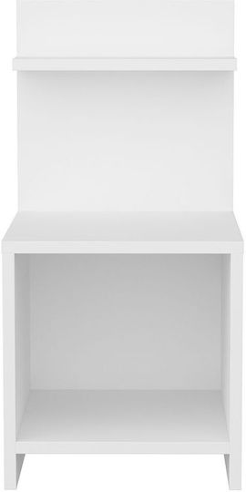 Κομοδίνο Ulman Ξύλινο Λευκό 35x37x72cm