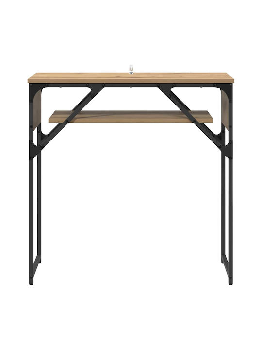 Κομοδίνο Ξύλινο Καφέ 75x30x75cm