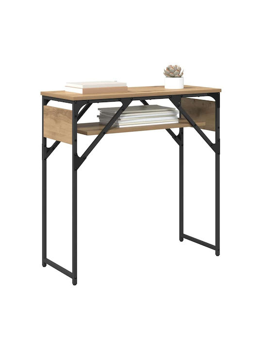 Κομοδίνο Ξύλινο Καφέ 75x30x75cm