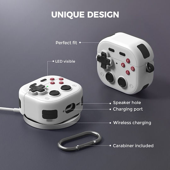 AHAstyle Case Silicone in White color for Apple AirPods 4