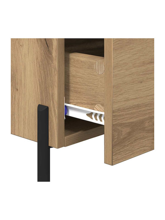 Vidaxl Κομοδίνο Artisan Δρυς 40x35x47.5cm Επεξεργασμένο Ξύλο 1 Τεμ