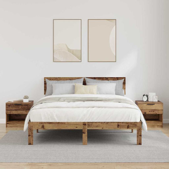 Nachttische Beige 2Stück 40x39x40cm