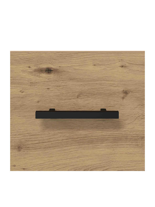 Wooden Brown Oak Bedside Table 40x35x47.5cm