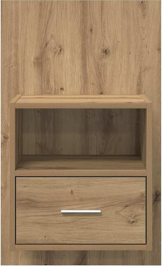 Nachttische Brown Oak 2Stück 48.5x32.5x80cm