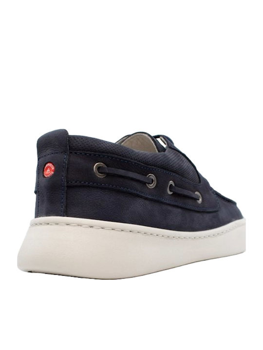 Men's Leather Moccasins Blue