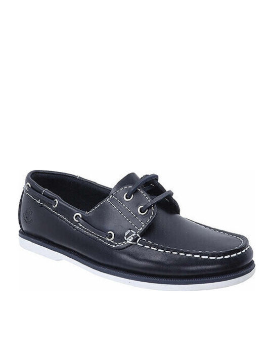 Δερμάτινα Ανδρικά Boat Shoes σε Μπλε Χρώμα