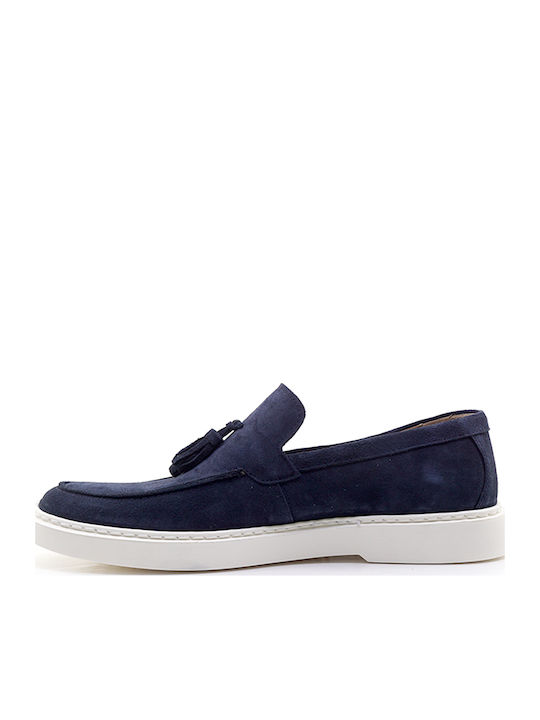 Men's Leather Loafers Blue