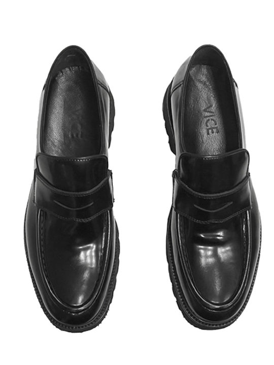 Men's Leather Loafers Black