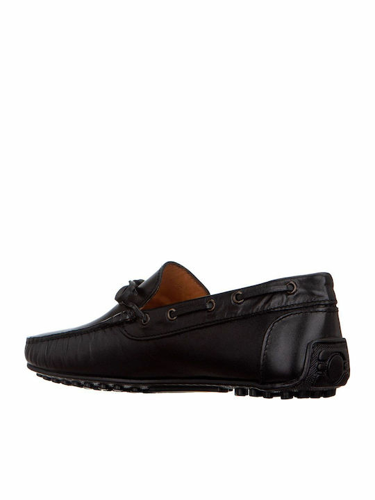 Leder Herren Mokassins in Schwarz Farbe