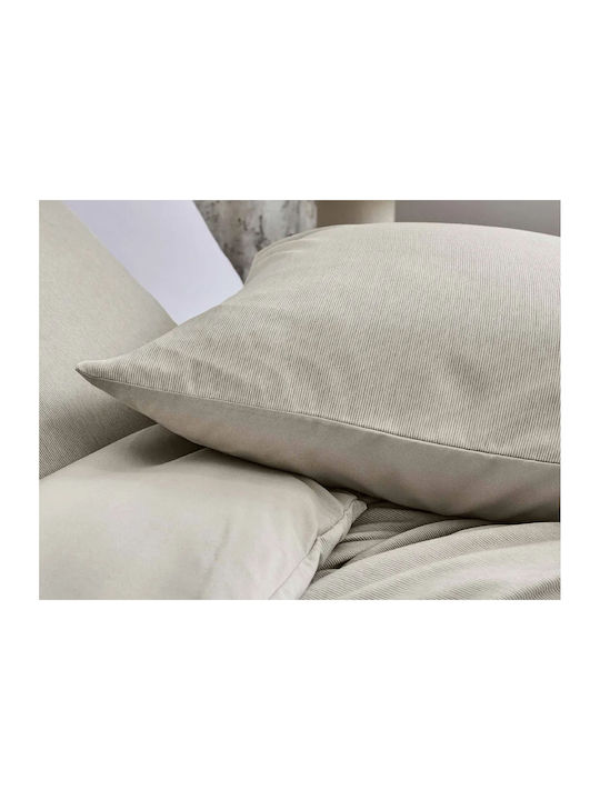 Douceur d'Intérieur Duvet Cover Set Queen with 2 Pillowcases 220x240 Azura Beige