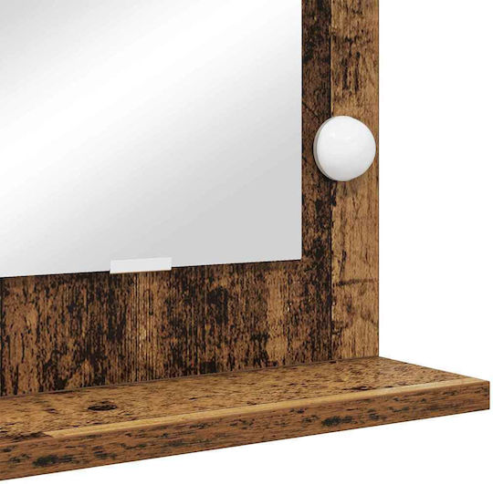 vidaXL vidaXL Schminkspiegel Wand mit Licht Braune