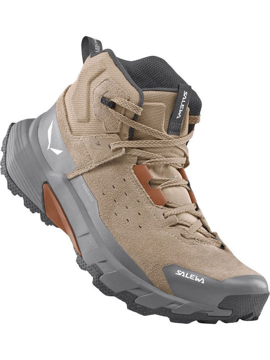 Salewa Pedroc 2 Leather Ανδρικά Ορειβατικά Μποτάκια Αδιάβροχα Πράσινα