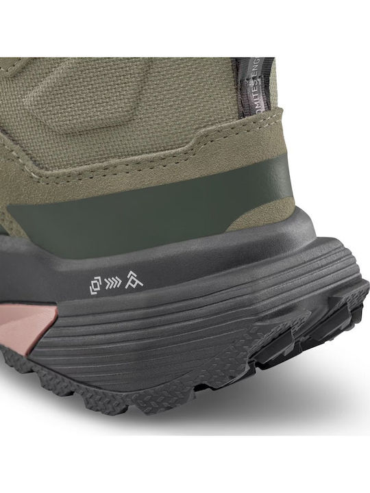Salewa Pedroc 2 Leather Γυναικεία Ορειβατικά Μποτάκια Αδιάβροχα Πράσινα