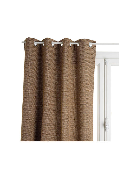 Wild Beige Curtain with Grommets 140x260cm